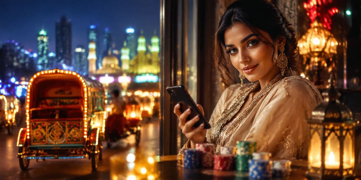 ঢাকায় ঈদ উৎসবে মোবাইলে অনলাইন ক্যাসিনো গেম খেলছেন একজন তরুণ