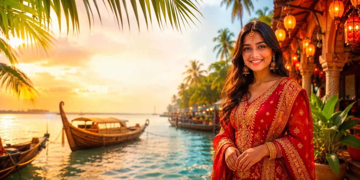 সুন্দরবনের সমুদ্রসৈকতে বসে অনলাইন লটারি গেম খেলছেন একজন