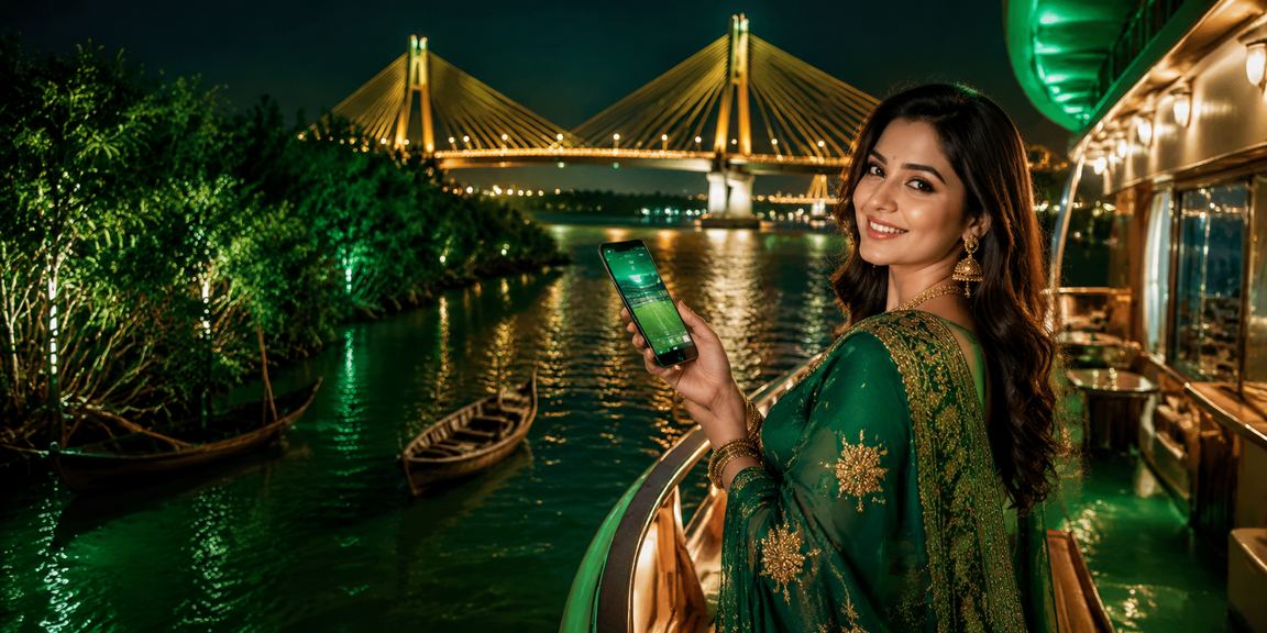 বাংলাদেশে মোবাইলে অনলাইন গেমিং উপভোগ করছেন একজন ব্যবহারকারী